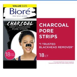 Biore Charcoal Deep Cleansing Pore Strips 18 strips